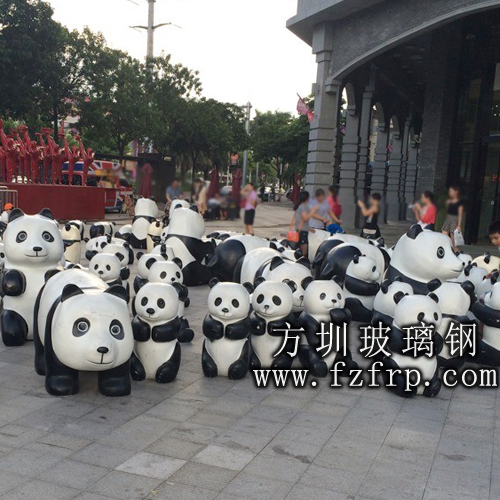 玻璃鋼動物雕塑 玻璃鋼熊貓雕塑強勢來襲(圖2)
