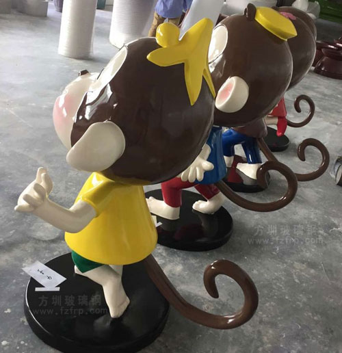 卡通猴子玻璃鋼雕塑 卡通猴子玻璃鋼雕塑