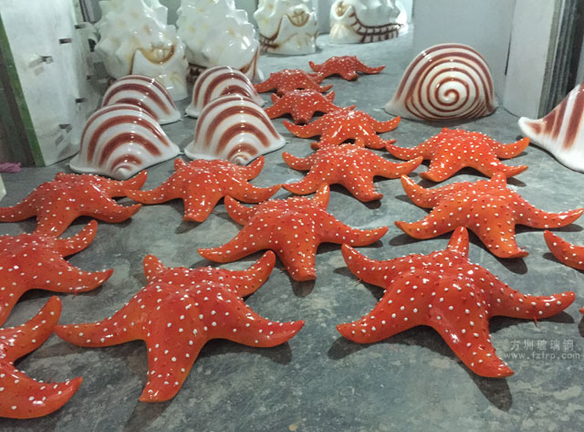 玻璃鋼海螺海星園林雕塑工廠生產(chǎn)圖 玻璃鋼海螺海星園林雕塑工廠生產(chǎn)圖