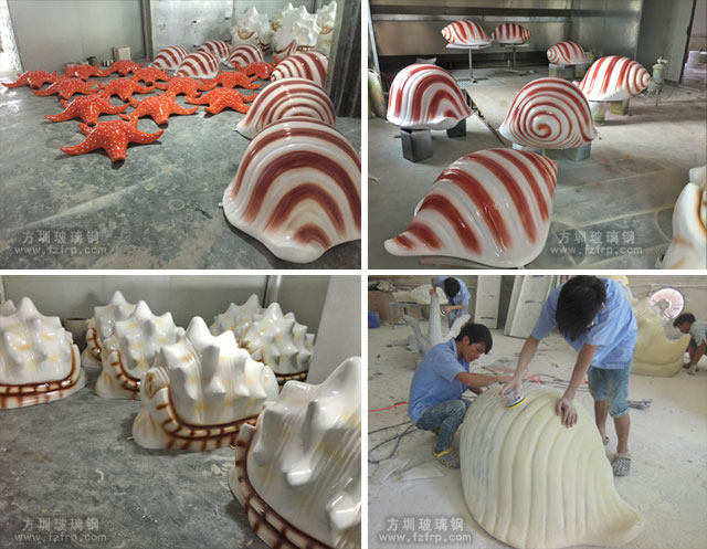 玻璃鋼海螺海星園林雕塑方圳工廠生產(chǎn)制作圖 玻璃鋼海螺海星園林雕塑方圳工廠生產(chǎn)制作圖