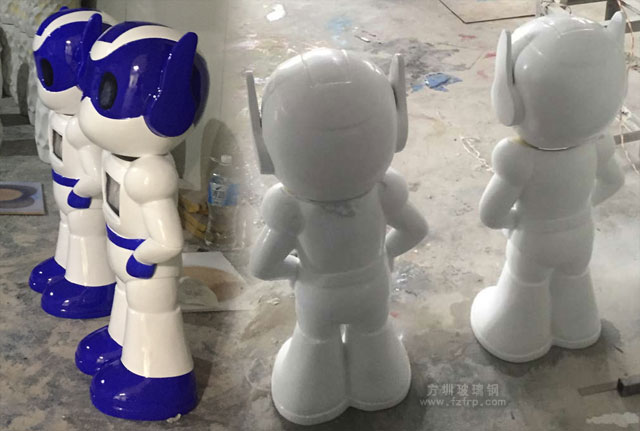 智能機器人玻璃鋼外殼工廠生產圖 智能機器人玻璃鋼外殼工廠生產圖