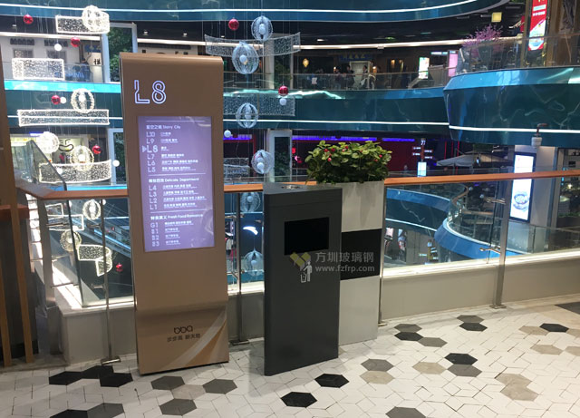 湖南商場(chǎng)電梯口玻璃鋼景觀花盆垃圾桶組合搭配 湖南商場(chǎng)電梯口玻璃鋼景觀花盆垃圾桶組合搭配