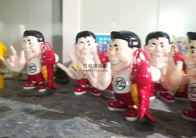 玻璃鋼卡通人物龍蝦公仔雕塑品牌形象就是不一樣 玻璃鋼卡通人物龍蝦公仔雕塑品牌形象就是不一樣