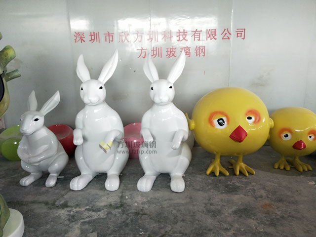 玻璃鋼兔子雕塑 玻璃鋼兔子雕塑