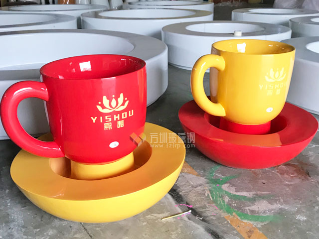 玻璃鋼杯子茶杯咖啡杯景觀雕塑座凳 玻璃鋼杯子茶杯咖啡杯景觀雕塑座凳