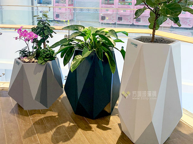 創(chuàng)意玻璃鋼折紙花盆組合 創(chuàng)意玻璃鋼折紙花盆組合
