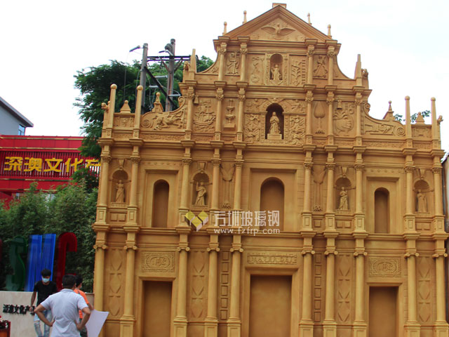 大三巴玻璃鋼微縮景觀模型 大三巴玻璃鋼微縮景觀模型