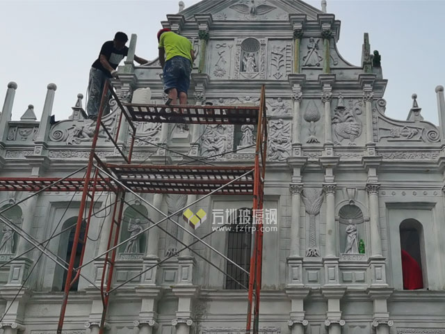 大三巴玻璃鋼微縮景觀模型 大三巴玻璃鋼微縮景觀模型