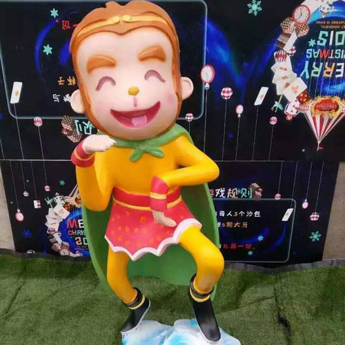 云南景區(qū)玻璃鋼卡通猴雕塑 云南景區(qū)玻璃鋼卡通猴雕塑